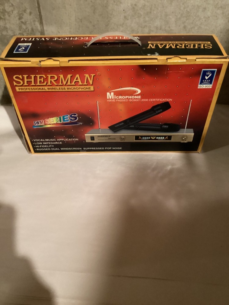 Sherman SWM-2300 Wireless Microphone System with 2 Handheld Microphone