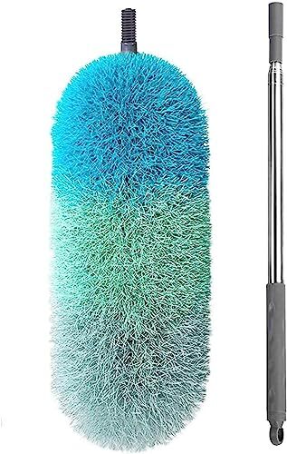 Microfiber Feather Duster with 100 inches Extension Pole, Dusters for