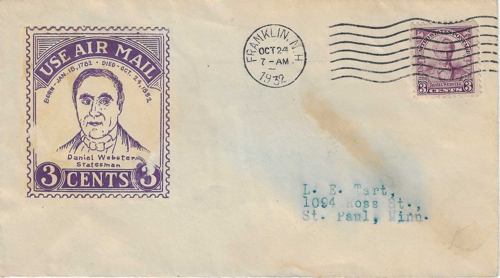 FDC   # 725-29  --  Roessler  --  Daniel Webster