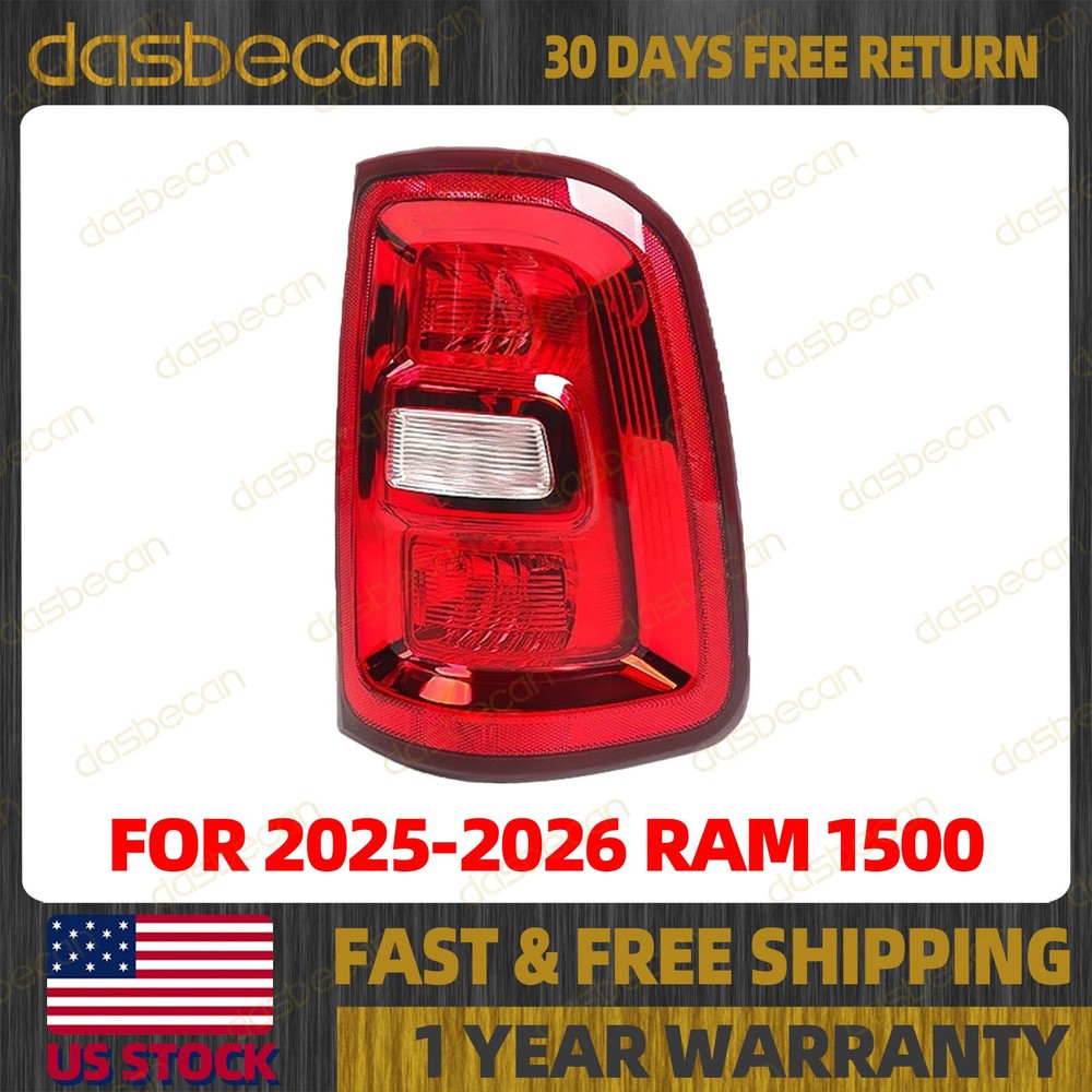Right Passenger Side Halogen Tail Light Lamp For Ram 1500 2025-2026 68531048AA