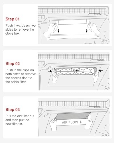 Cabin Air Filter with Activated Carbon, Replacement for CF11671, CAF671S