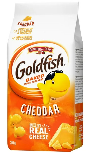 Goldfish Real Cheddar Crackers, 200g (2 Pack)