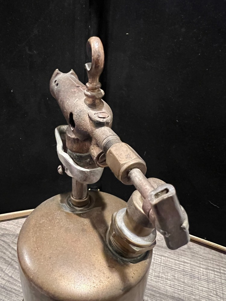 Vintage Unbranded Brass Blow Torch Untested SEE PICS