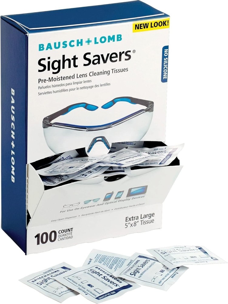Sight SaversLens Cleaning Wipes, Pre-Moistened Tissues,