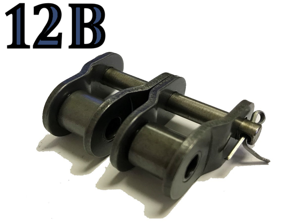 12B-2 DOUBLE STRAND ROLLER CHAIN OFFSET LINK *PACK OF 4* SAME DAY SHIPPING