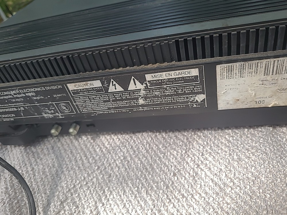 RCA Selectavision Videodisc Player CED Vintage Model SGT 100