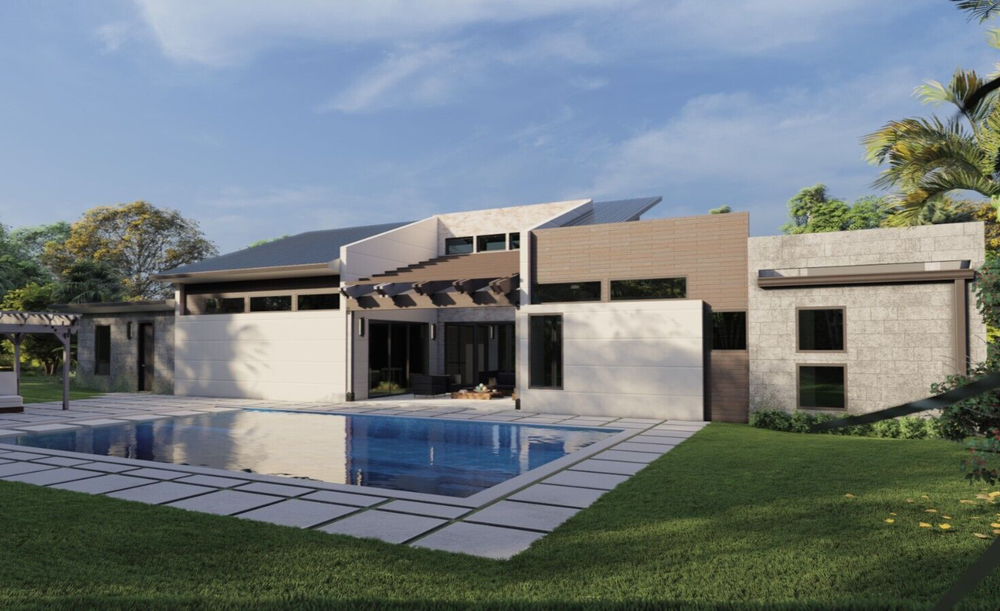 BLUEPRINTS CONTEMPORARY HOUSE PLAN ARCHUP #116