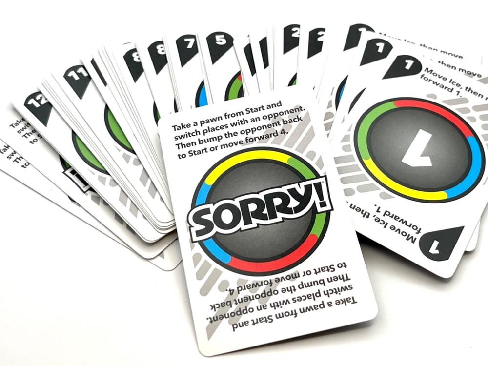Sorry Game Complete Card Deck Replacement Set - Gray Back NEW Sealed 2013 - 2020