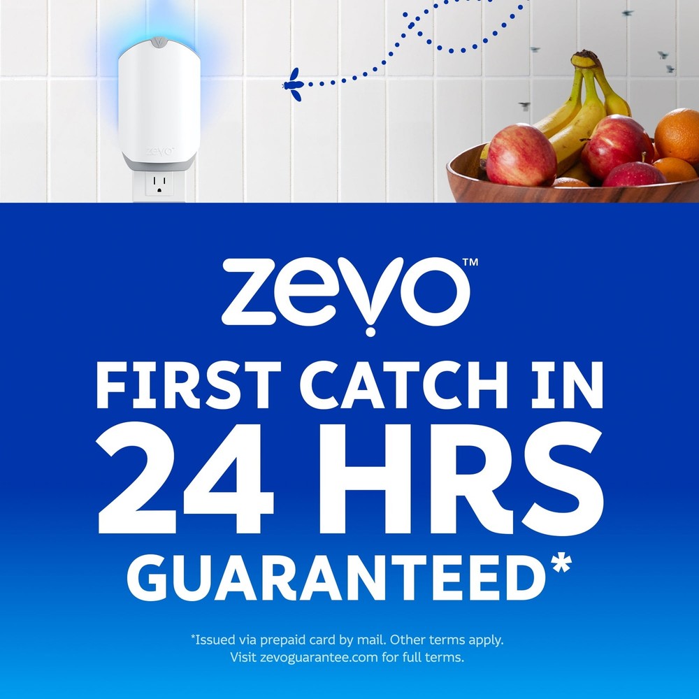 Zevo Flying Insect Indoor Fly Trap Full Size: Easy, Mess-Free Solution