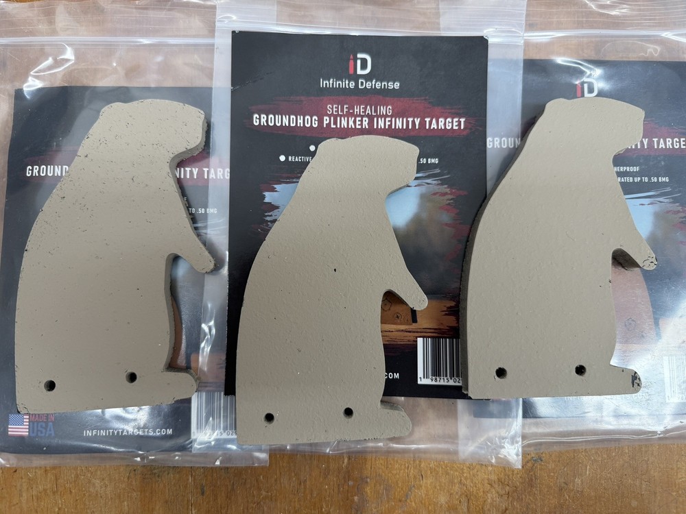 3 Pack Groundhog Plinker Infinite Defense Self-Healing Reactive Shooting Target