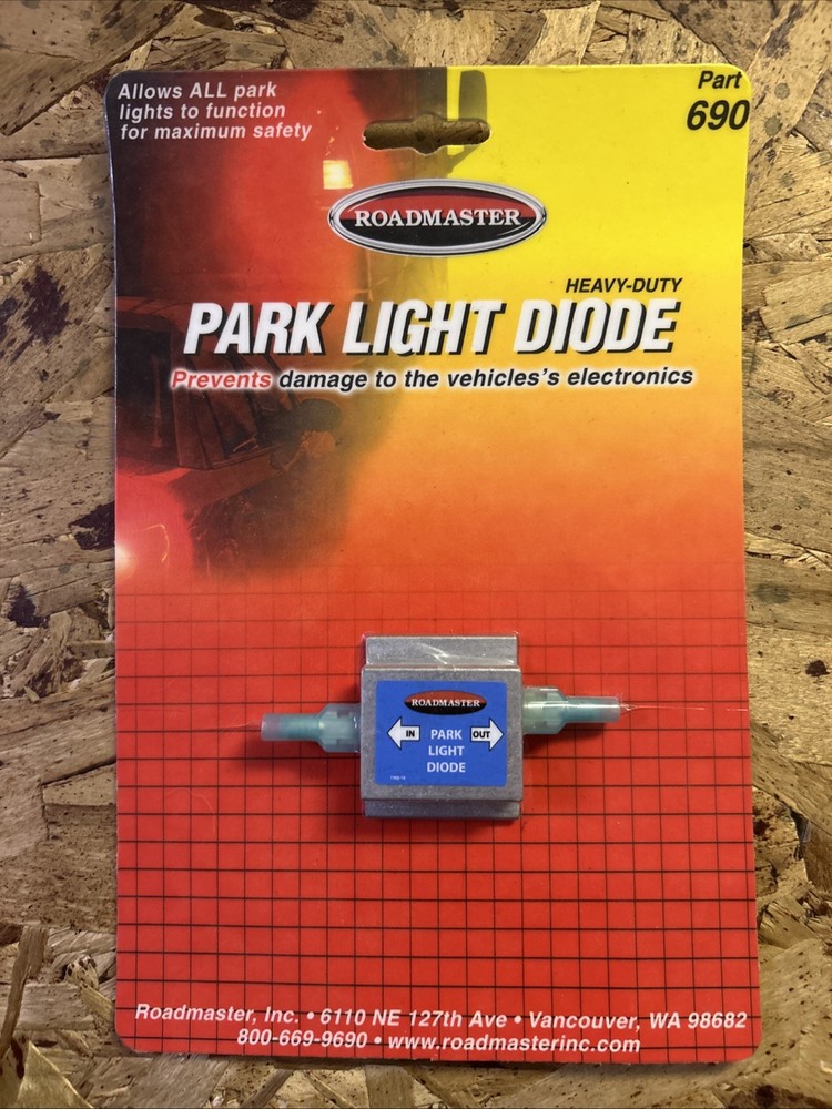Roadmaster 690 Single Park Light Diode - Tow Wiring