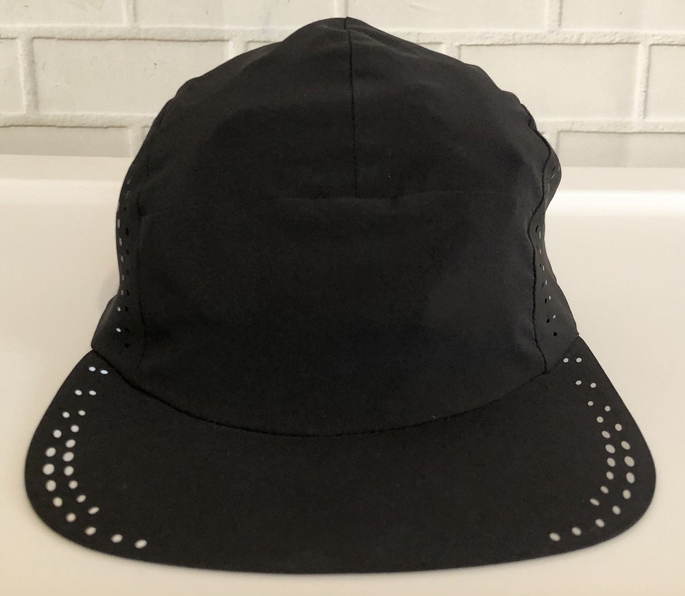 Lululemon Black Running Adjustable Athletic Hat Cap