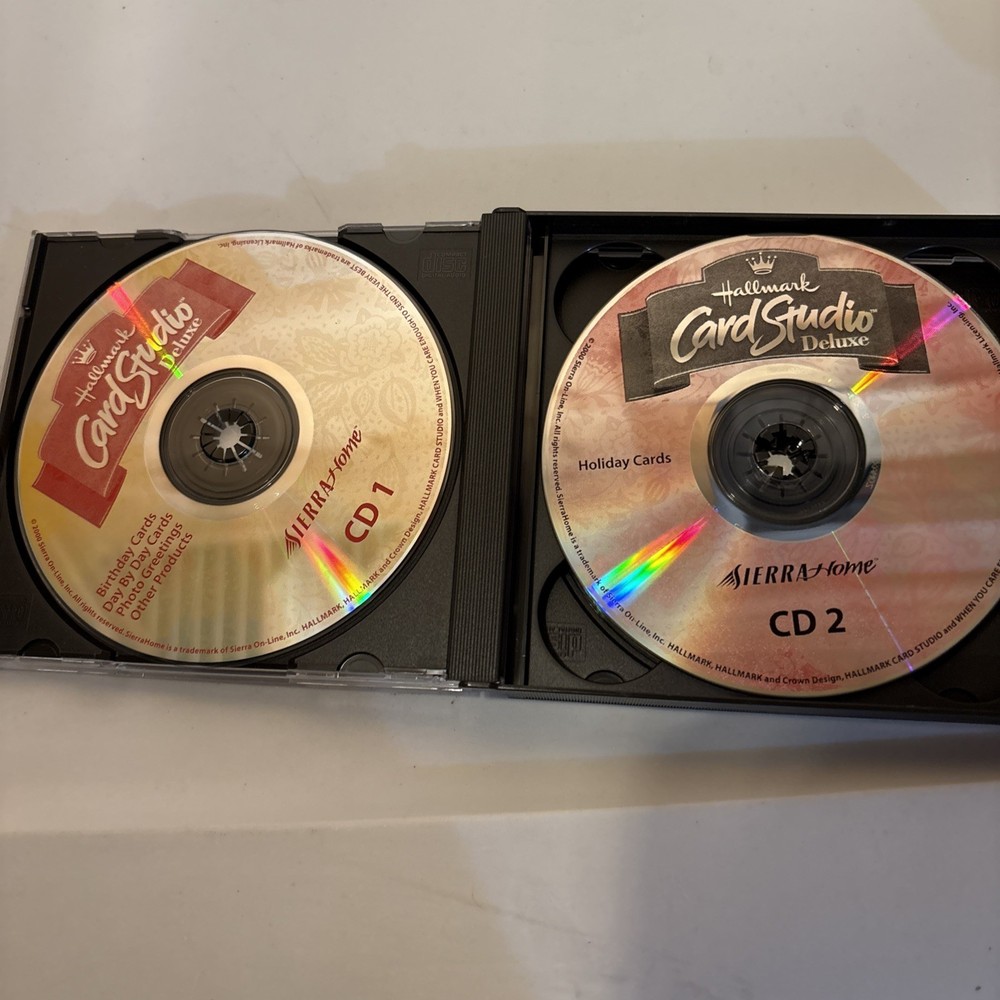 Hallmark Card Studio Deluxe - Released by Sierra (PC, 2000) - All Discs