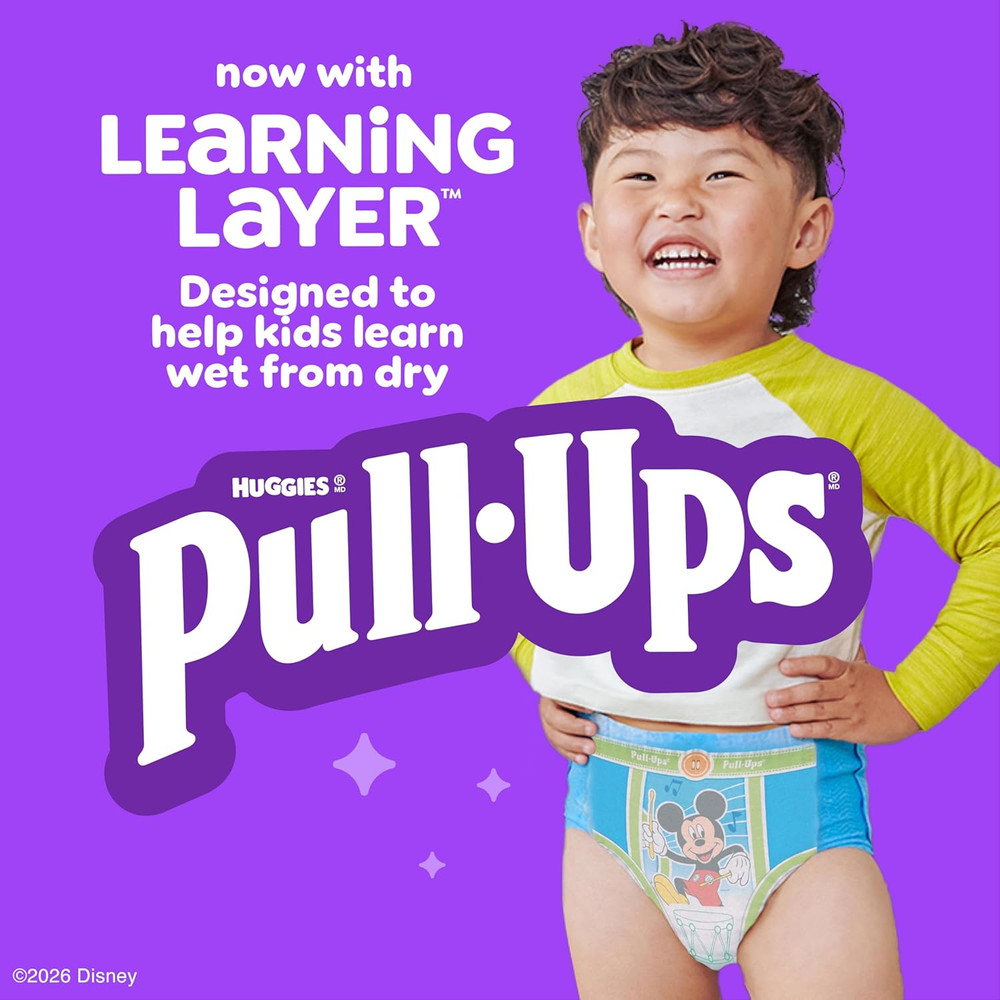 Pull-Ups Boys' Potty Training Pants, Size 3T-4T Training Underwear (32-40 Lbs),