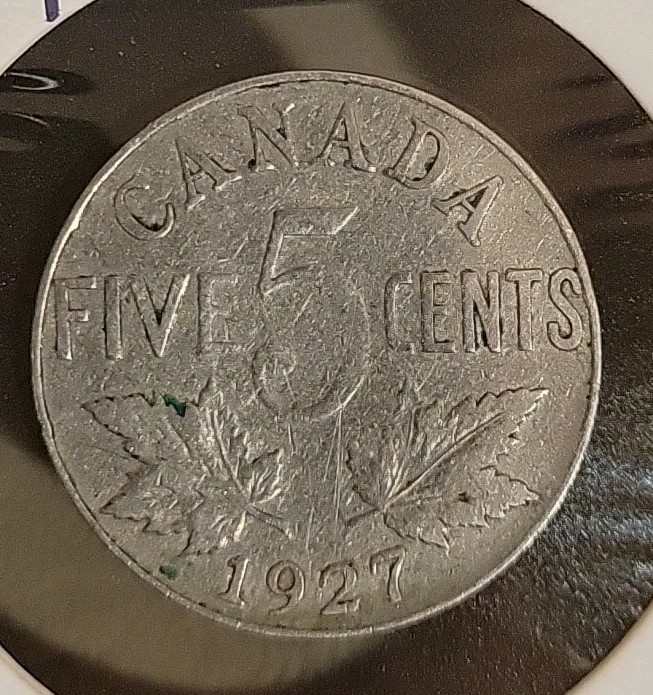 1927 Canada 5 Cents