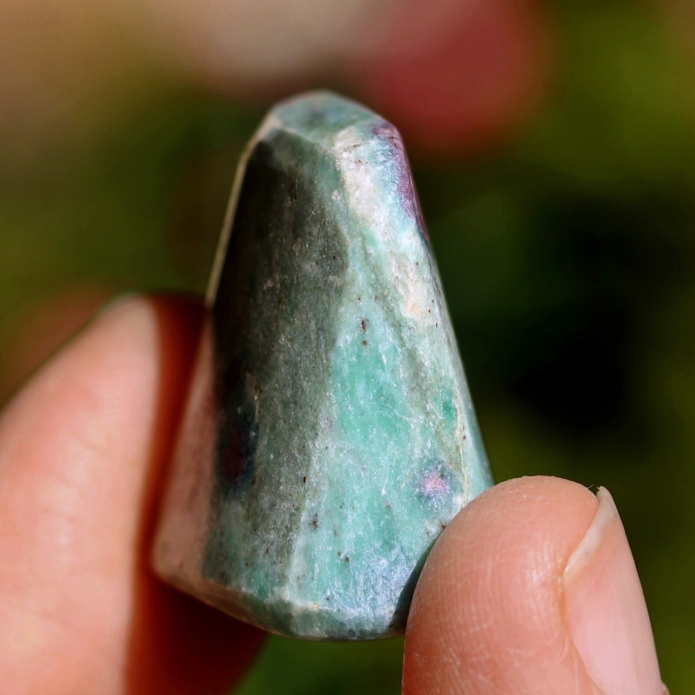 Tumbled Stone: Ruby and Fuchsite from India (RUB203)