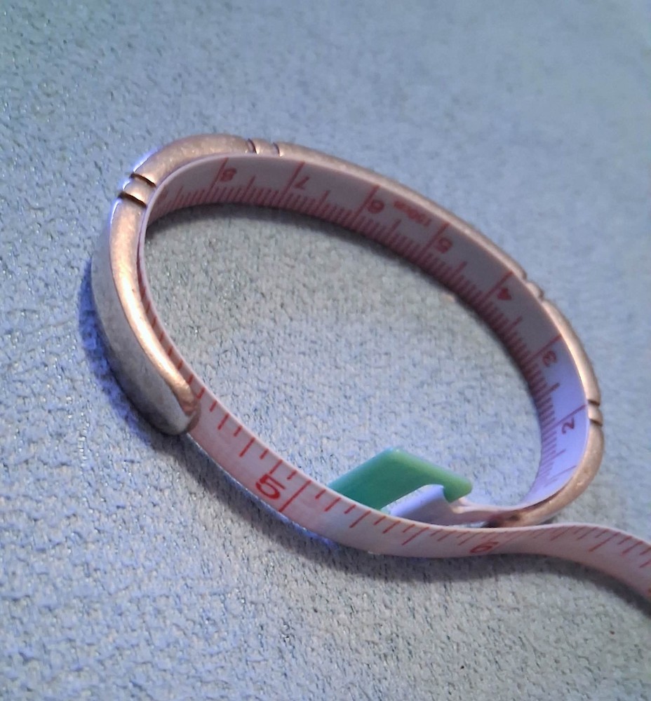 Thick Marked Understated Sterling Silver cuff