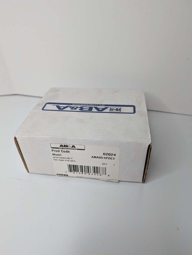 AB A62024 1/2" Plastic Push-Pull Drain Chrome, ABS Plastic