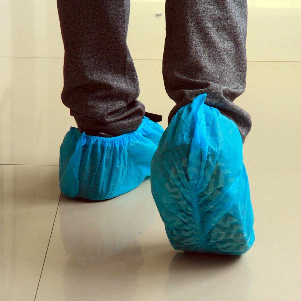 Disposable Shoe Covers, Slip-Resistant Booties, Heavy-Duty, Waterproof, Elast...