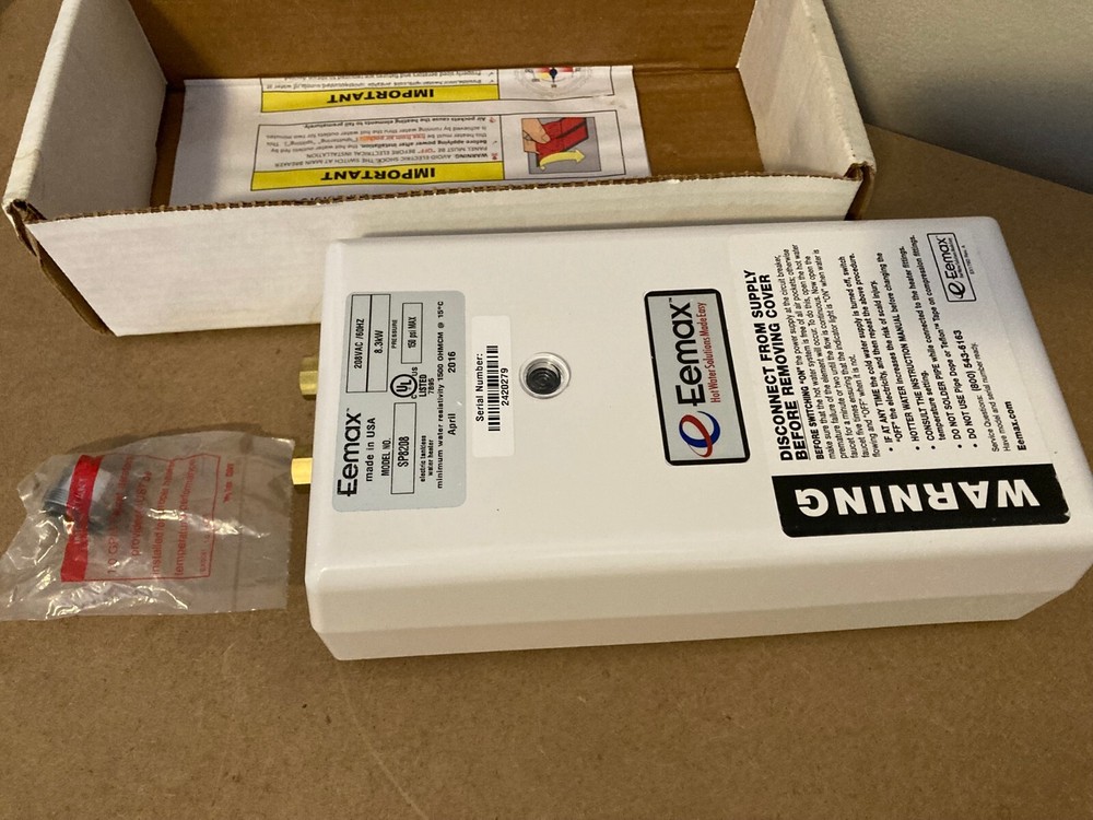 SP8208 Eemax ELECTRIC TANKLESS WATER HEATER