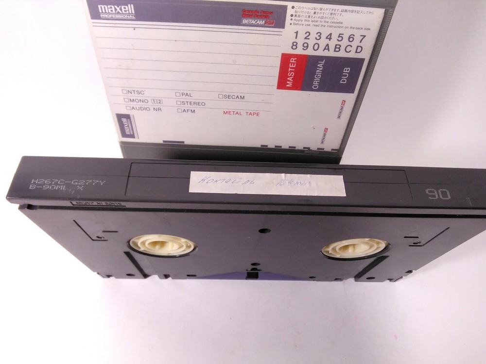 Digital Betacam Video Cassettes.