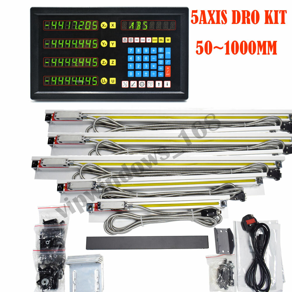 TOAUTO Digital Readout DRO Display + Linear Scales Customized full Kit for CNC
