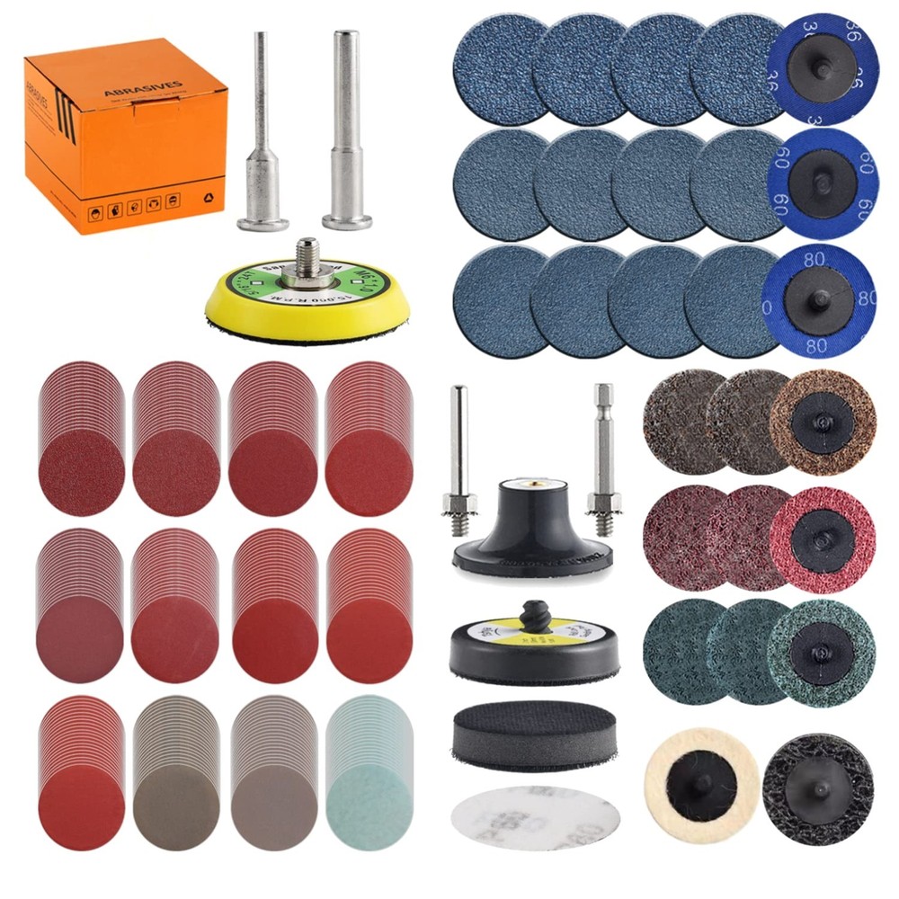 Comprehensive 2" Sanding Discs Set with Backer Plate