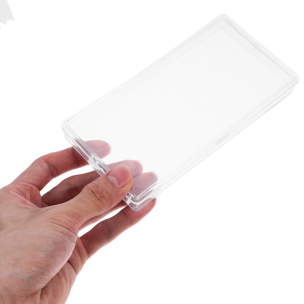 2 Pack Plastic Case for Bills Banknote Storage Bag Cash Sleeve Protector