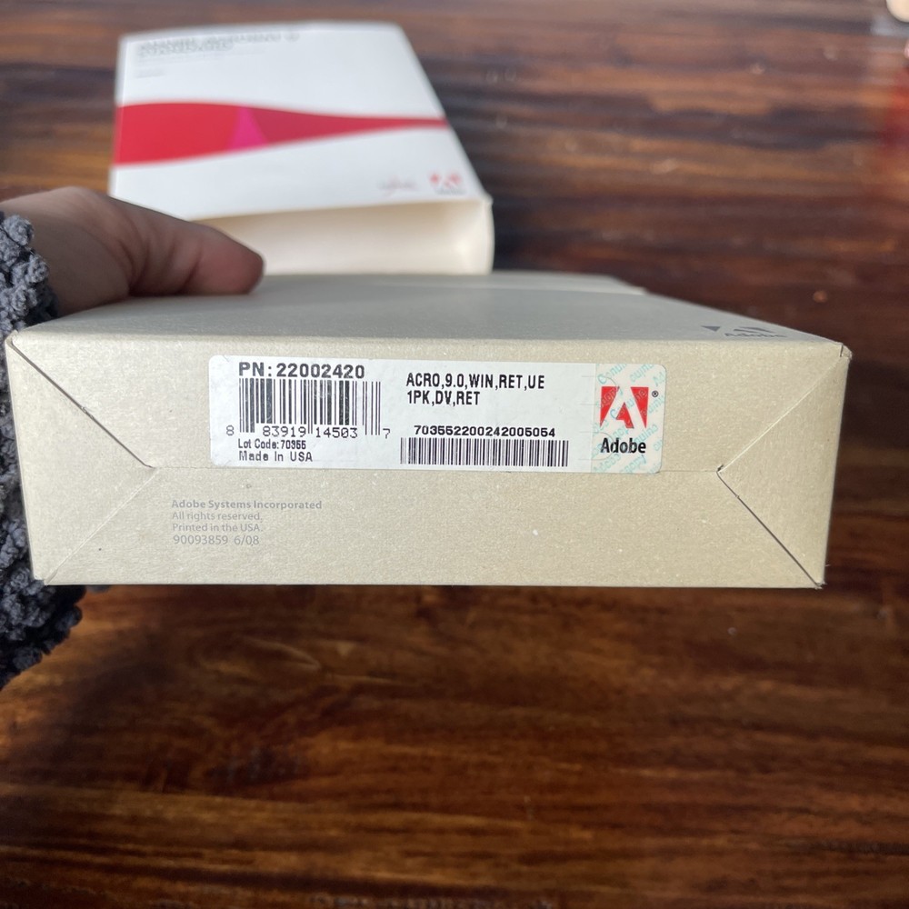 Adobe Acrobat 9 Standard for Windows PC In Original Box W/ Inserts