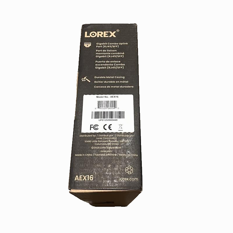 Lorex 16-Port Unmanaged Switch 250W Total Power - AEX16
