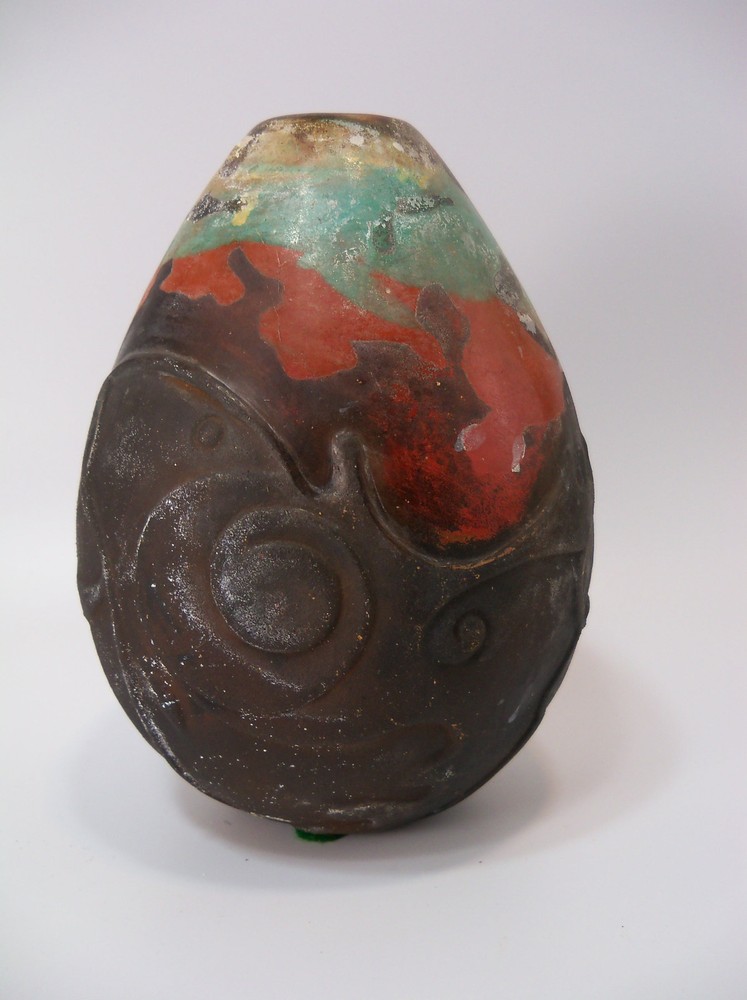 Handmade Peru Peruvian Clay Pottery Vase by Maneno