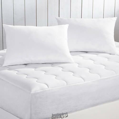 Serenity Mattress Pad & Pillow Pack Set White Queen