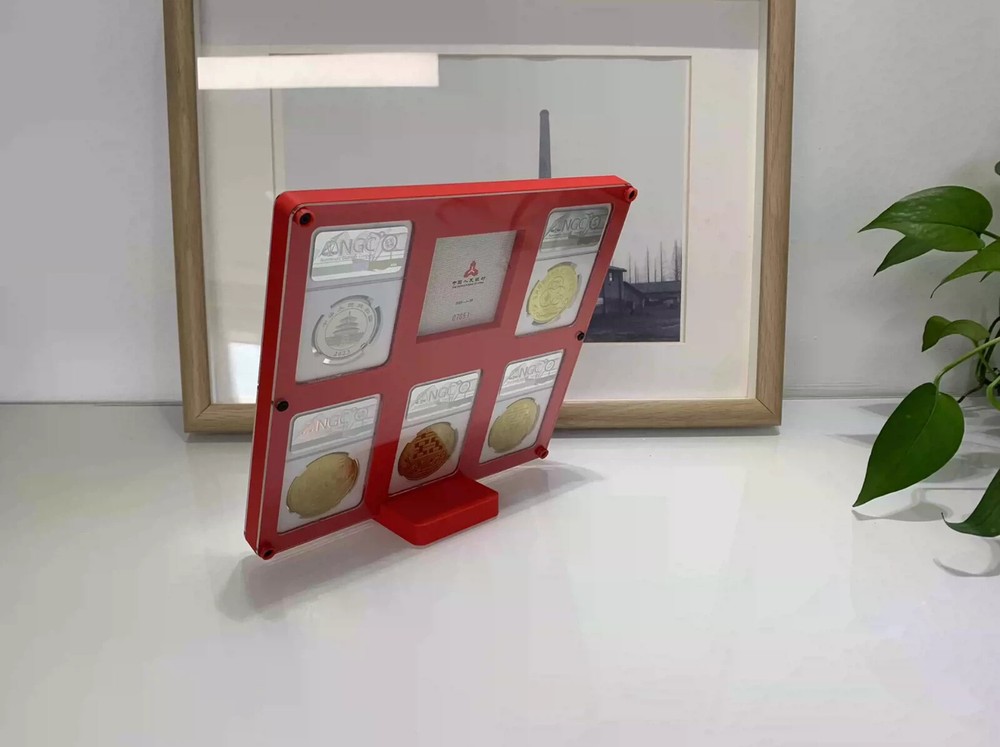 5 Grids Colored Display Frame Case Box For NGC Holder + Pic or Cert. Grid