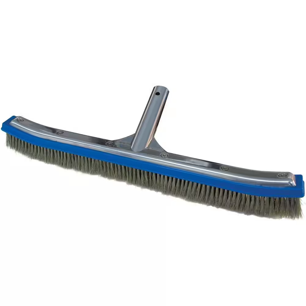 18 In. Premier Aluminum Back Algae Swimming Pool Brush