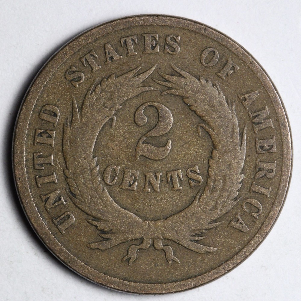 1865 Two Cent Piece FINE E228 YUCN