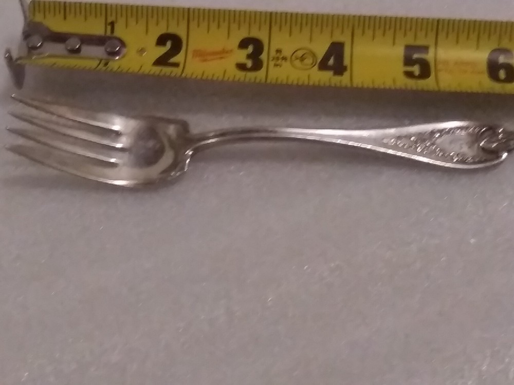 Antique Silverware Fork 1847 Rogers c1950s Colony Silverplate Teaspoon 5 7/8"