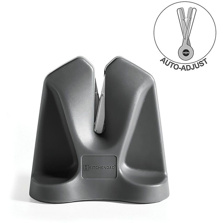 KitchenDAO V Sharpener Adjustable Sharpening Angles Non-Slip Base Stores Easily