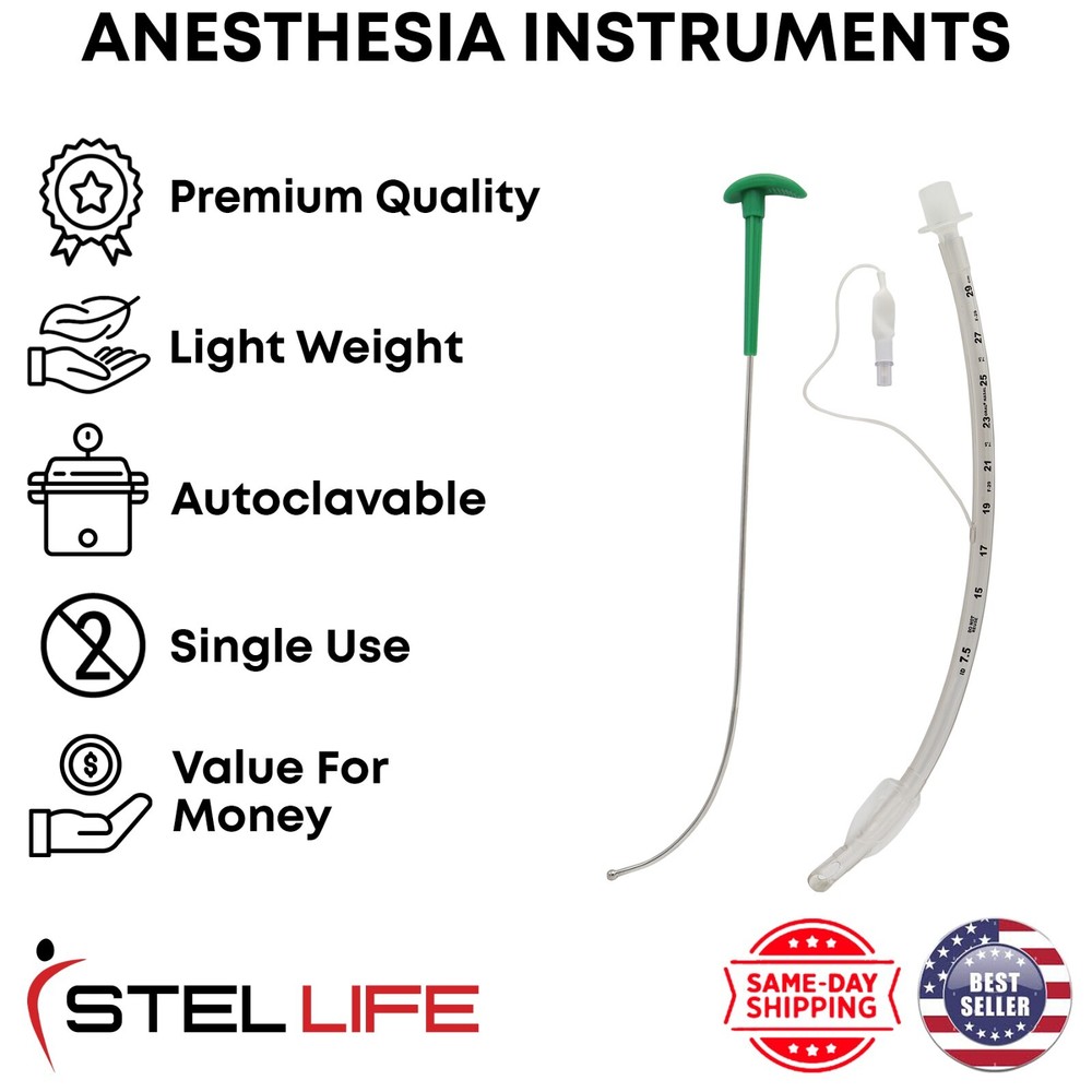 Single Use Intubation Stylet Sterile Rigid Stylets Anesthesia Instruments 10 Pcs