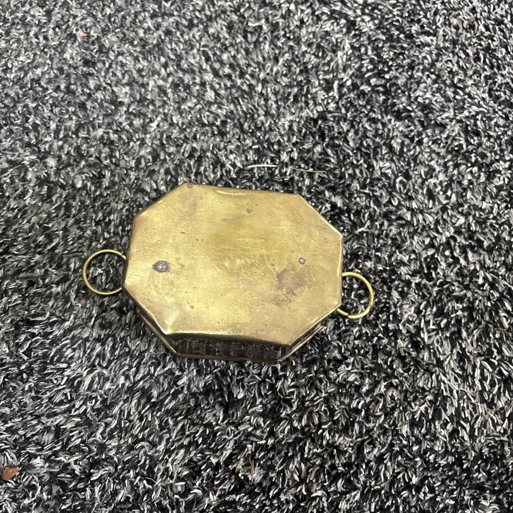 Brass Vintage Potpourri/Trinket Box Octagonal Shape