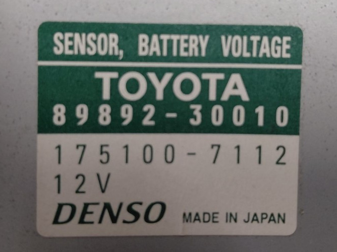 2007-2011 LEXUS GS450H VOLTAGE SENSOR MODULE 89892-30010 TESTED