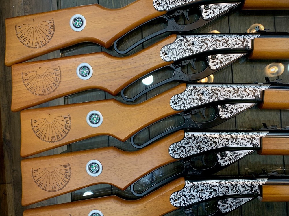 Laser Engraved SCROLL PATTERN Christmas Wish Red Ryder BB Gun Special Edition