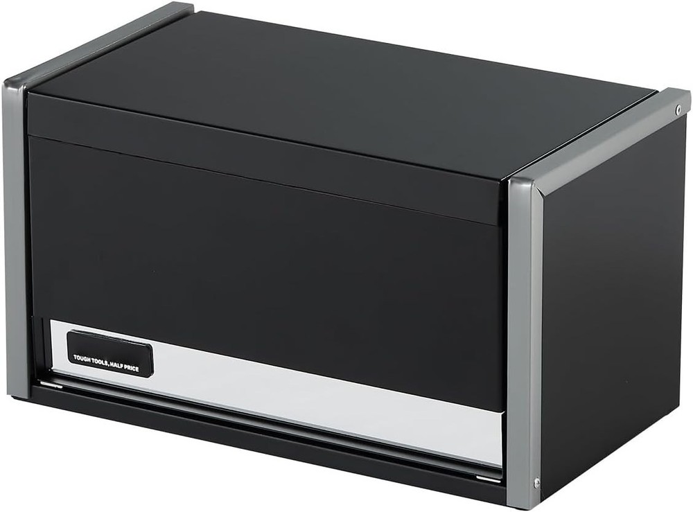 8.6-Inch Black Tool Box - Durable 3 Drawer Organizer for Small Items
