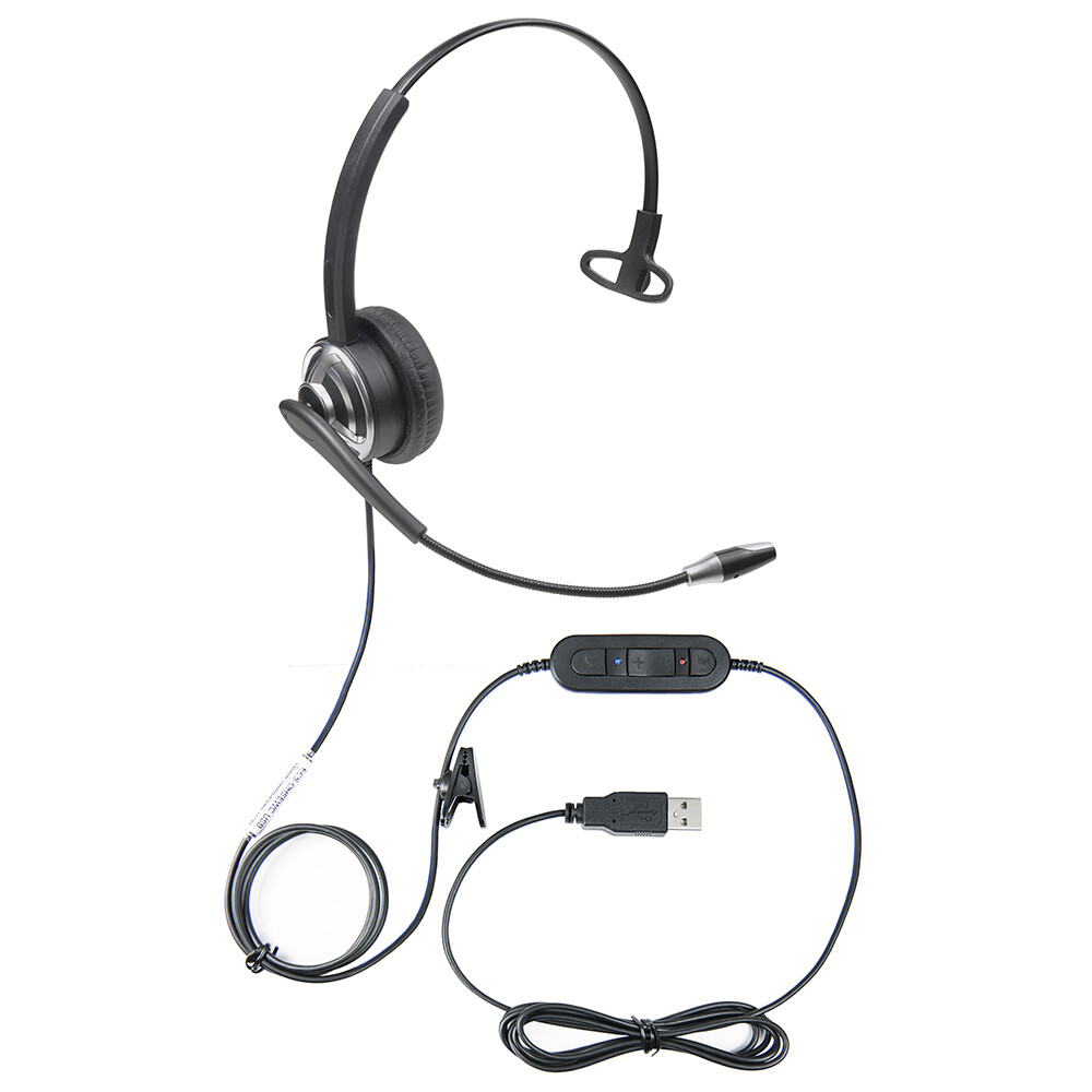 WordCommander USB Voice Recognition Headset with Noise Cancelling Microphone