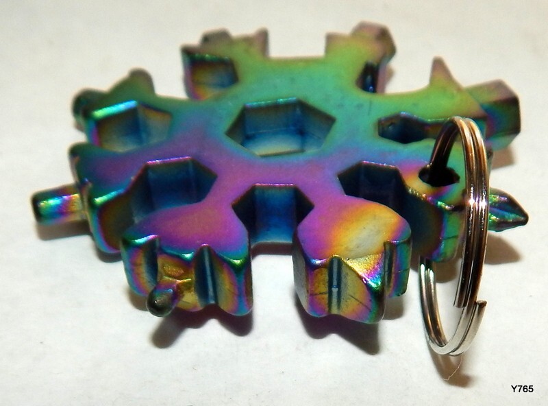 18-in-1 Snowflake Shape Keychain Multi-Tool