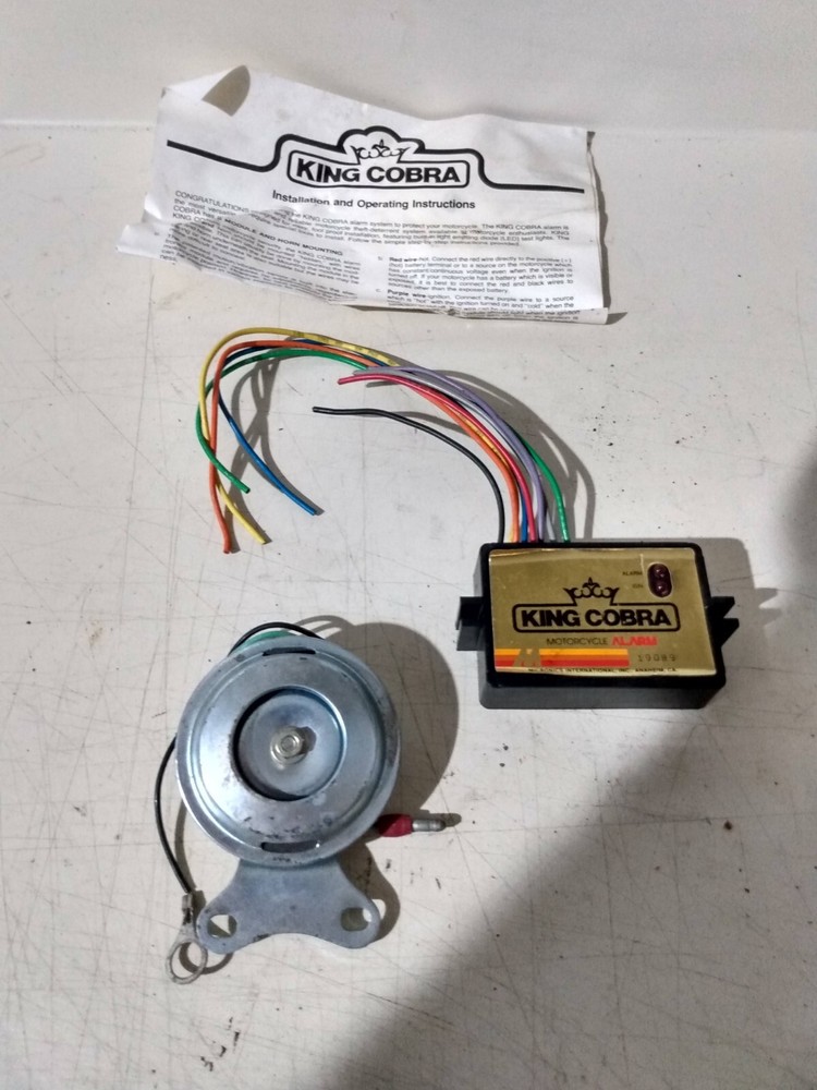 Motorcycle Alarm System By King Cobra