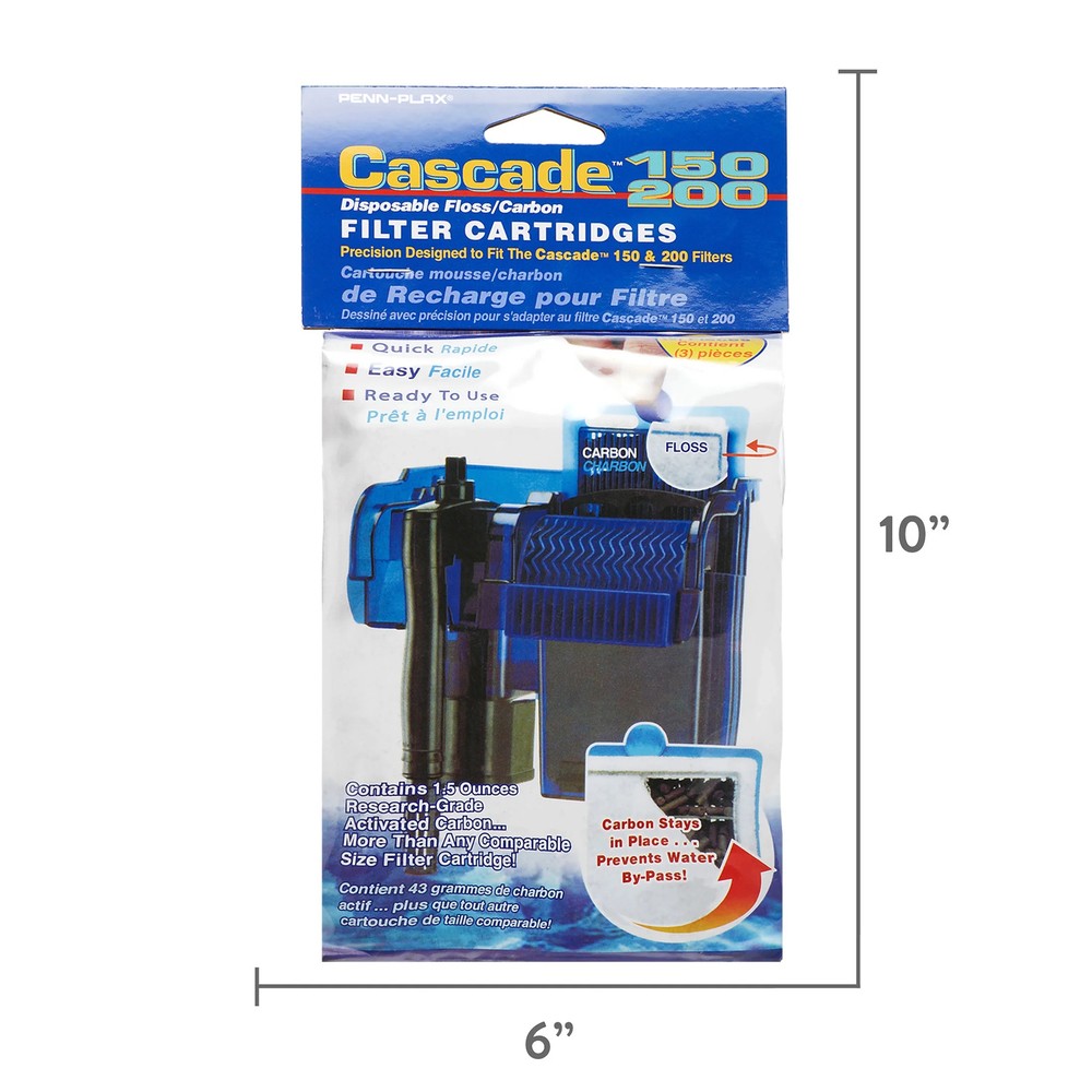Penn-Plax Cascade Aquarium Filter Media 3 Pack