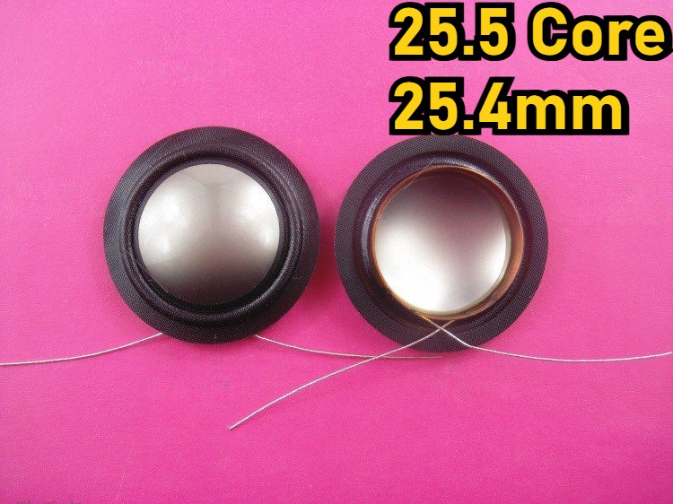 25.5 Core 25.4mm Titanium Composite Tweeter Diaphragm 8Ω Single Side Lead