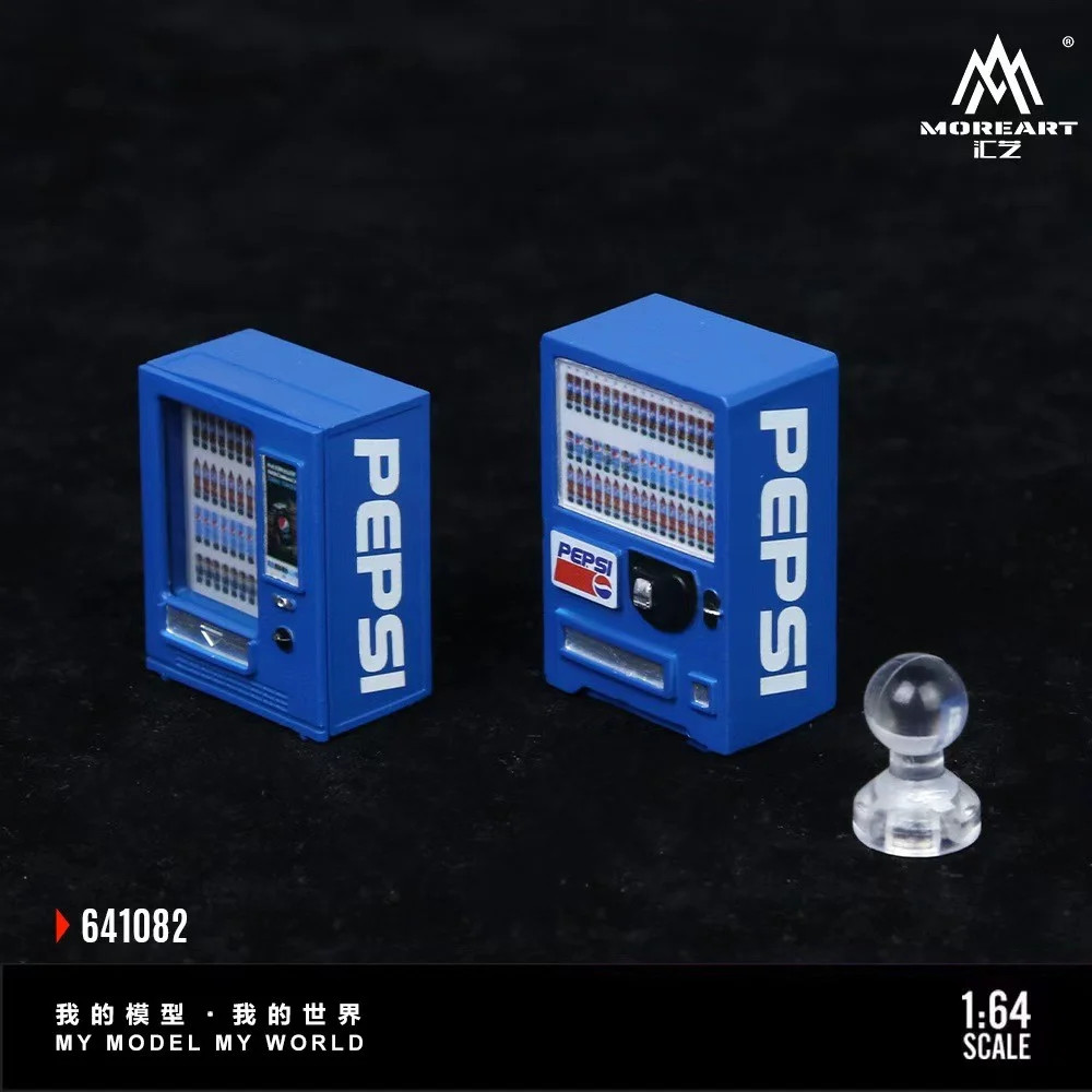 MoreArt 1:64 Pepsi Beverage Vending Machine Set