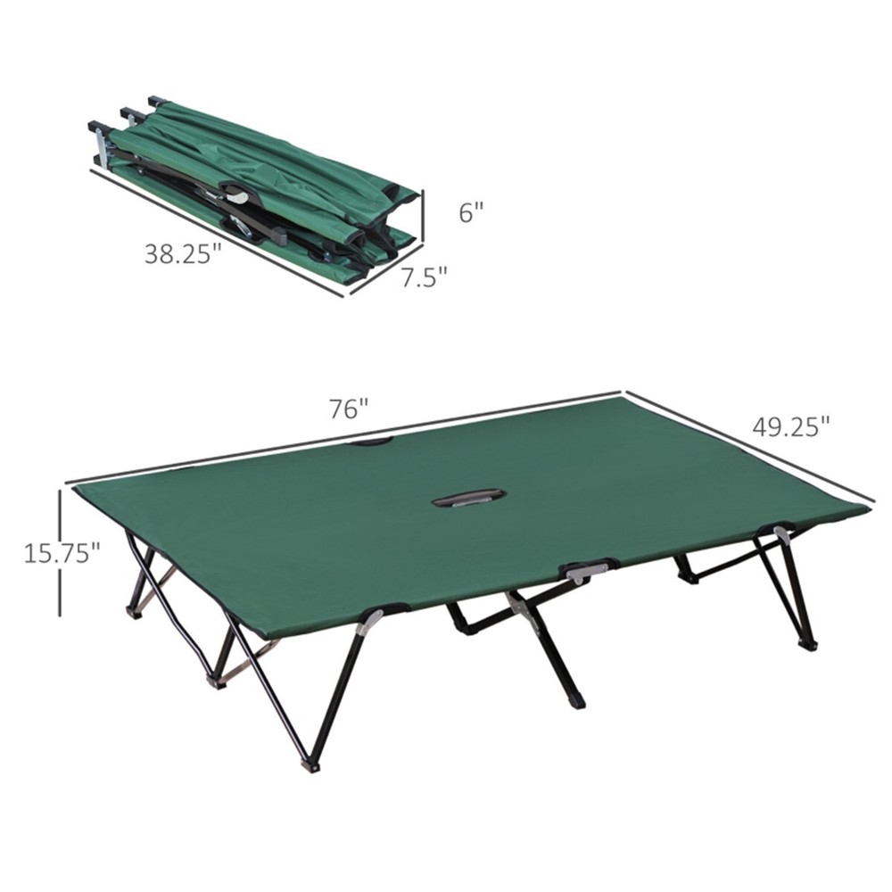 Folding Camping Chairs Camping Cot Green