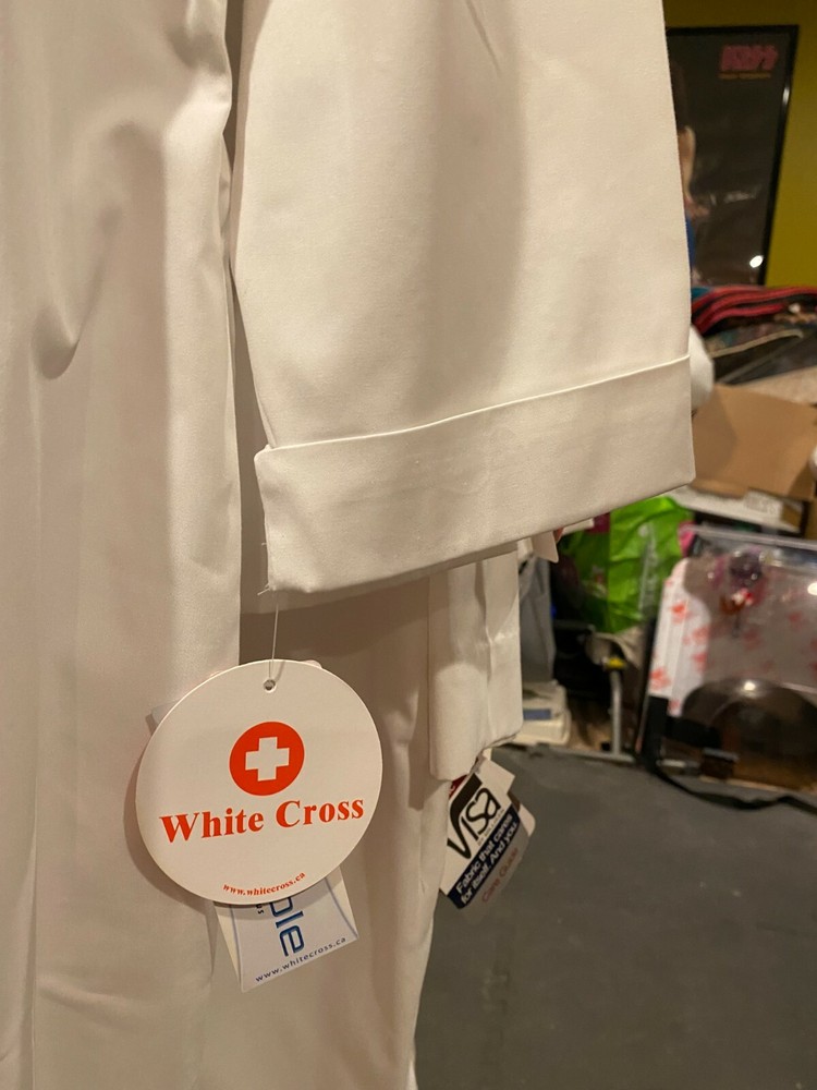 White Cross Lab Coat Ladies